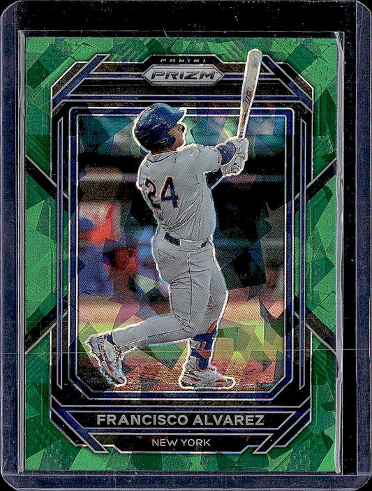 2023 Panini Prizm #26 Francisco Alvarez Green Ice Prizms