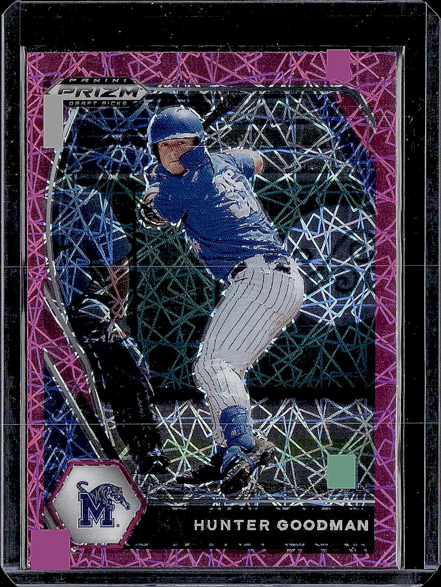 2021 Panini Prizm Draft Picks #PDP109 Hunter Goodman Pink Velocity Prizm