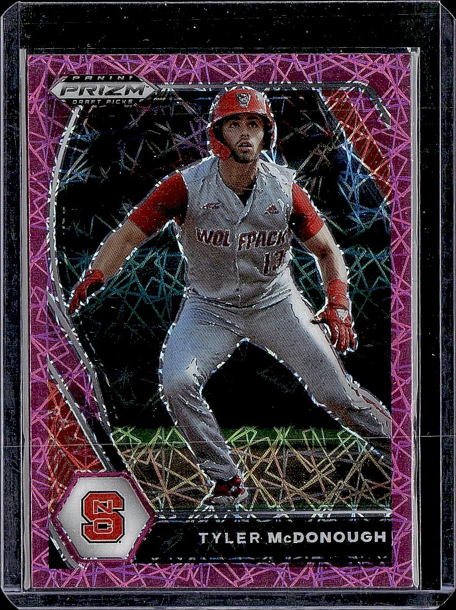 2021 Panini Prizm Draft Picks #PDP75 Tyler McDonough Pink Velocity Prizm