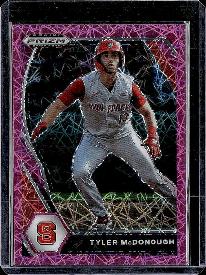2021 Panini Prizm Draft Picks #PDP75 Tyler McDonough Pink Velocity Prizm