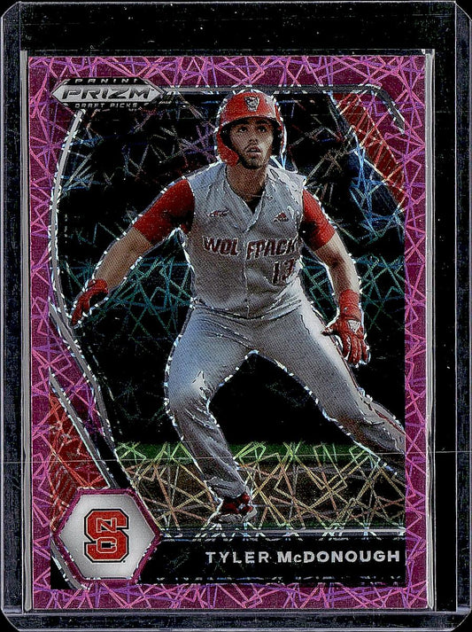 2021 Panini Prizm Draft Picks #PDP75 Tyler McDonough Pink Velocity Prizm