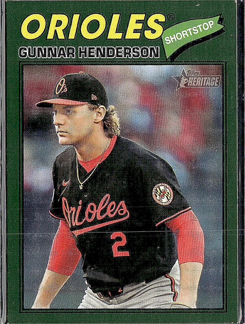2026 Topps Heritage #287 Gunnar Henderson Dark Green