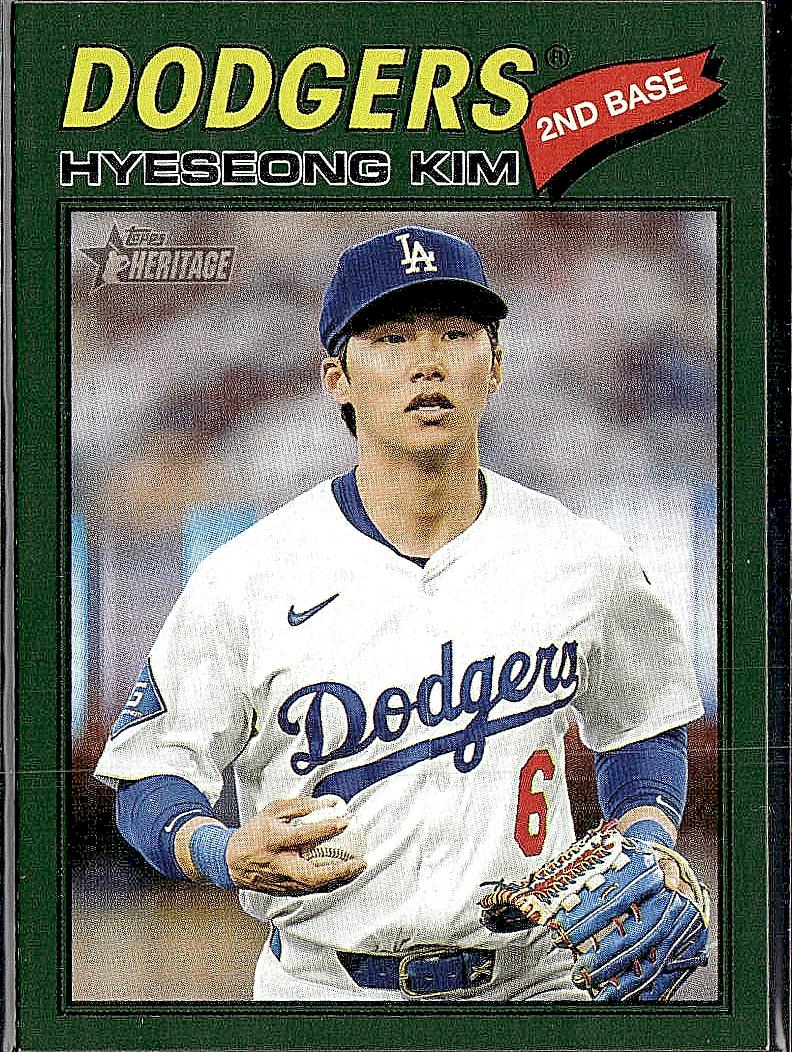 2026 Topps Heritage #268 Hyeseong Kim Dark Green