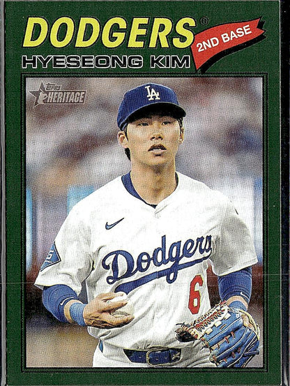2026 Topps Heritage #268 Hyeseong Kim Dark Green