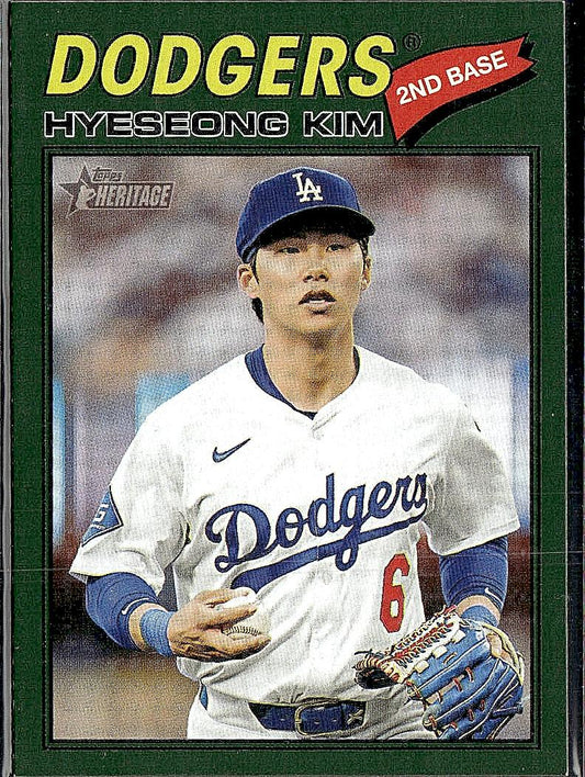 2026 Topps Heritage #268 Hyeseong Kim Dark Green