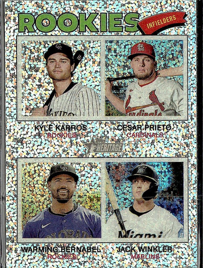 2026 Topps RC Infielders (Karros / Priet /Bernabel /Winkler) Sparkle