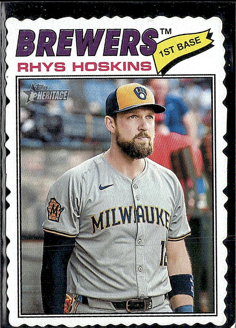 2026 Topps Heritage #331 Rhys Hoskins Deckle Edge