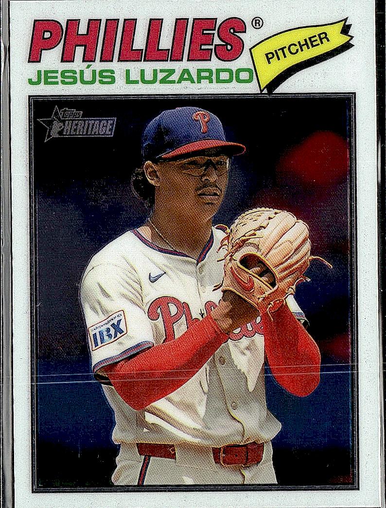 2026 Topps Heritage #168 Jesus Luzardo Chrome