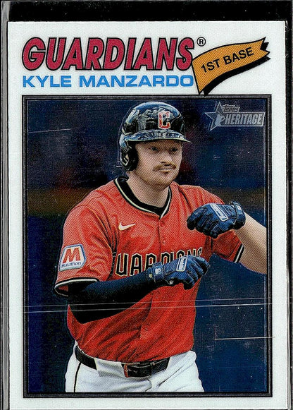 2026 Topps Heritage #133 Kyle Manzardo Chrome