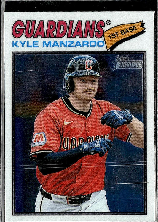 2026 Topps Heritage #133 Kyle Manzardo Chrome