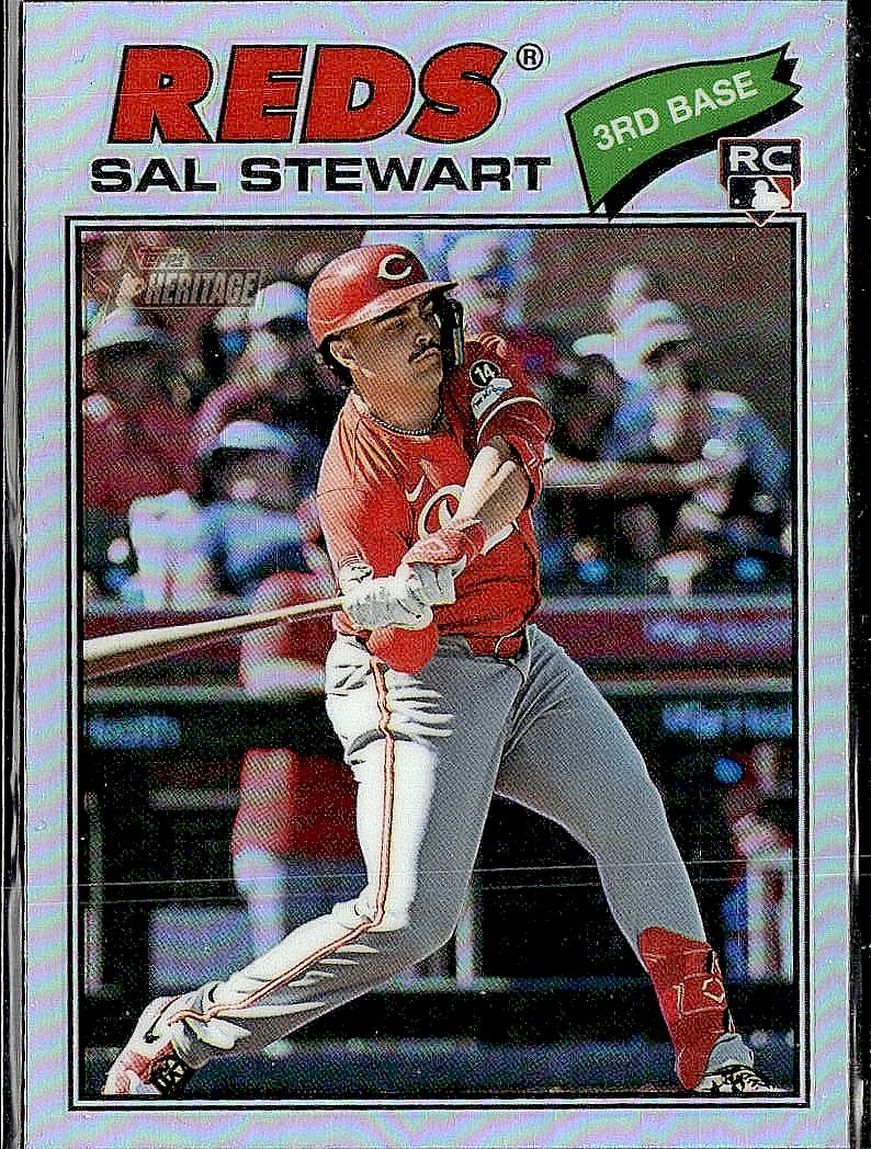 2026 Topps Heritage #221 Sal Stewart Chrome Refractors