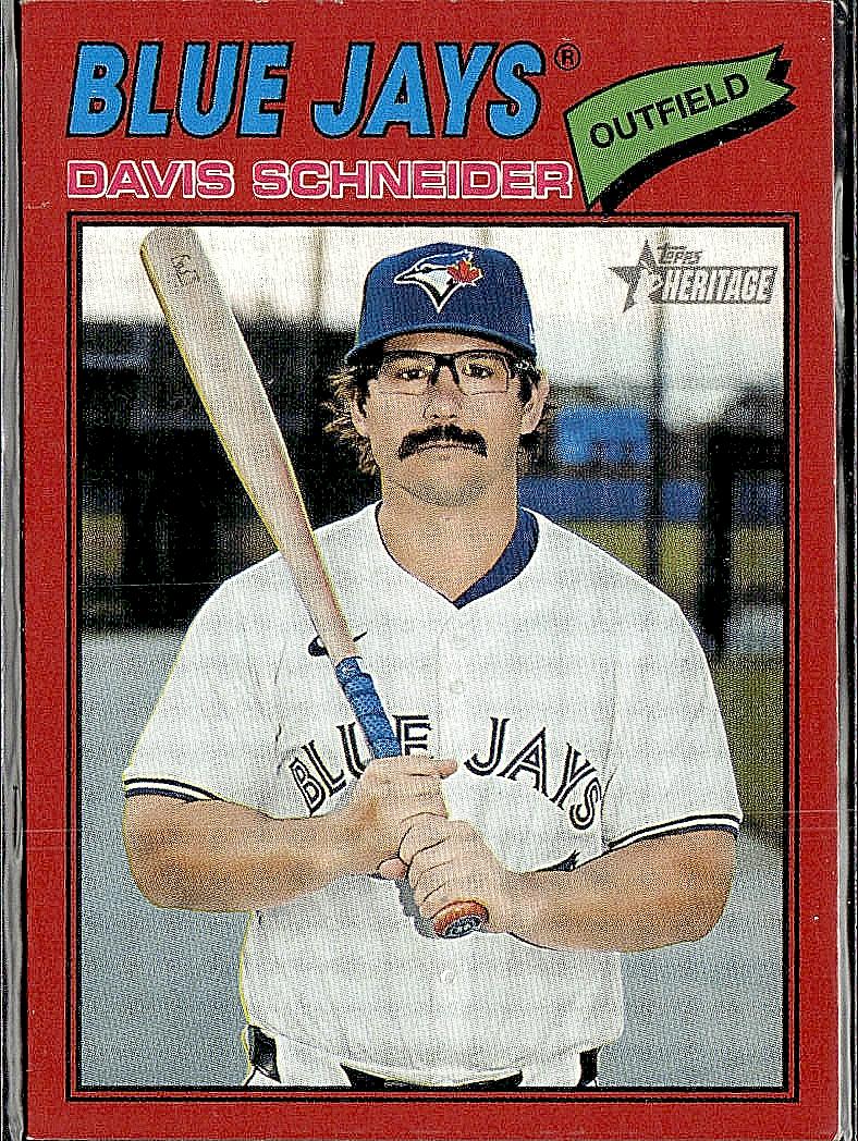 2026 Topps Heritage #224 Davis Schneider Red