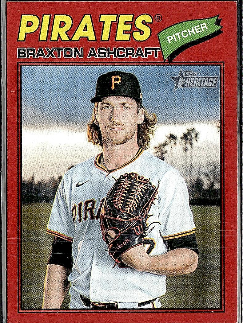 2026 Topps Heritage #134 Braxton Ashcraft Red