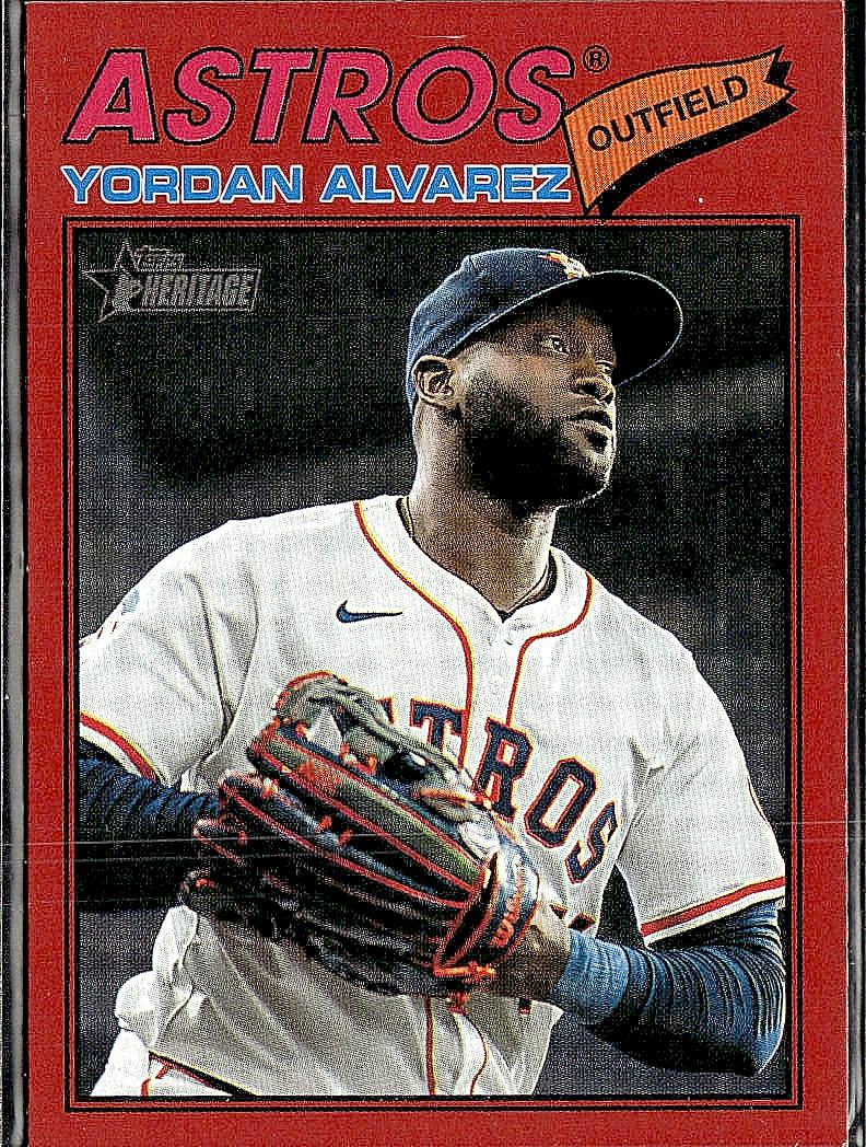 2026 Topps Heritage #25 Yordan Alvarez Red