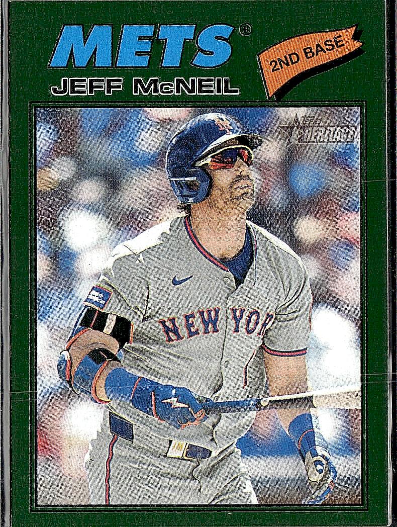 2026 Topps Heritage #54 Jeff McNeil Dark Green