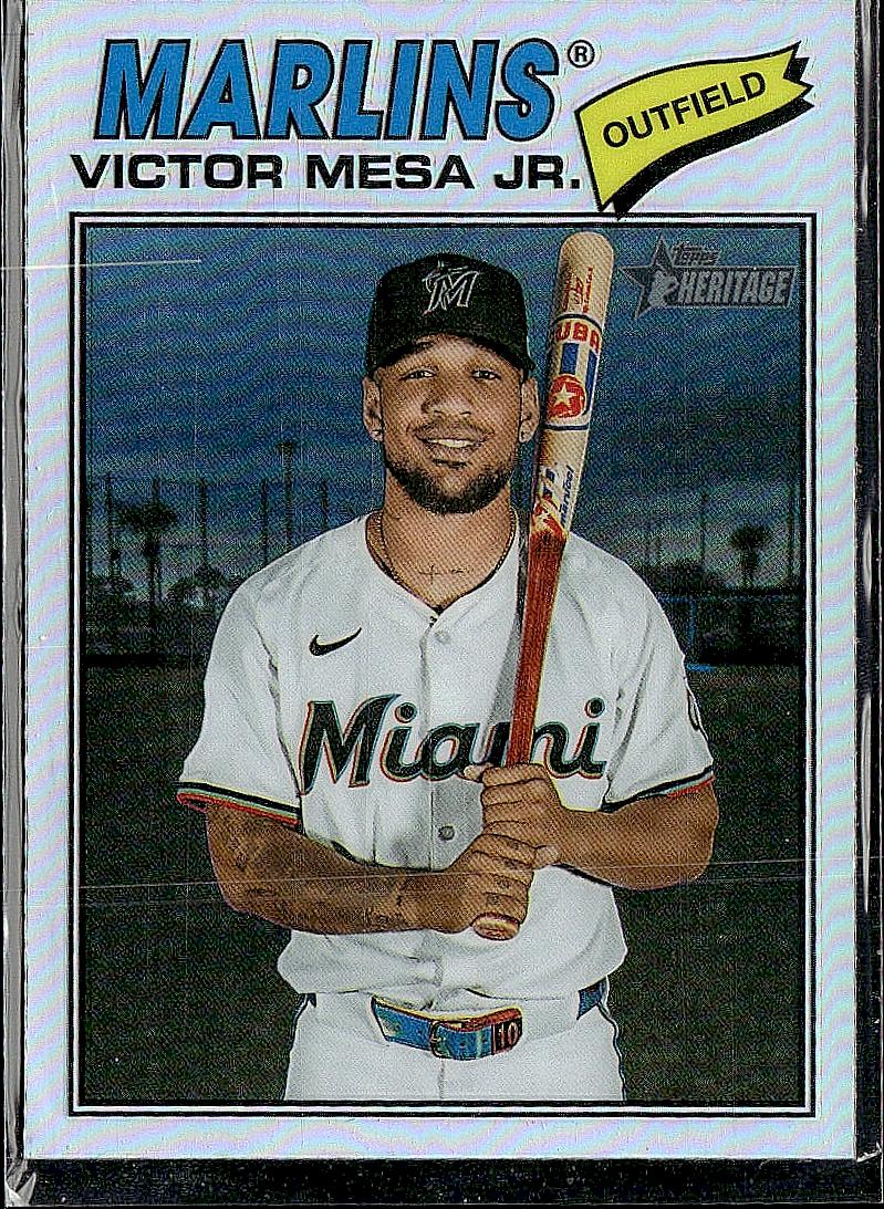 2026 Topps Heritage #257 Victor Mesa Jr. Chrome Refractors