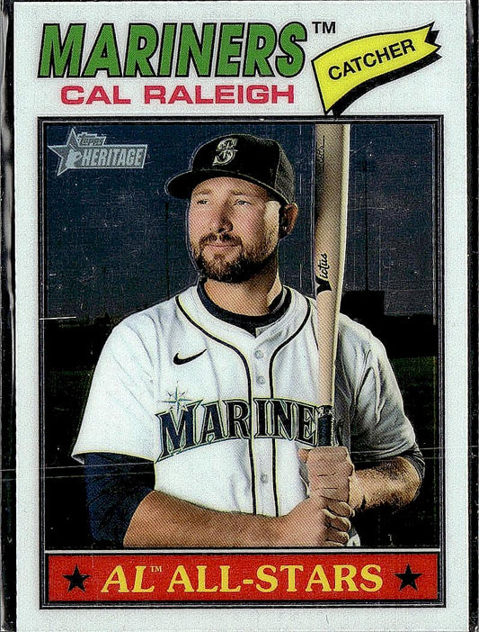 2026 Topps Heritage #269 Cal Raleigh Chrome