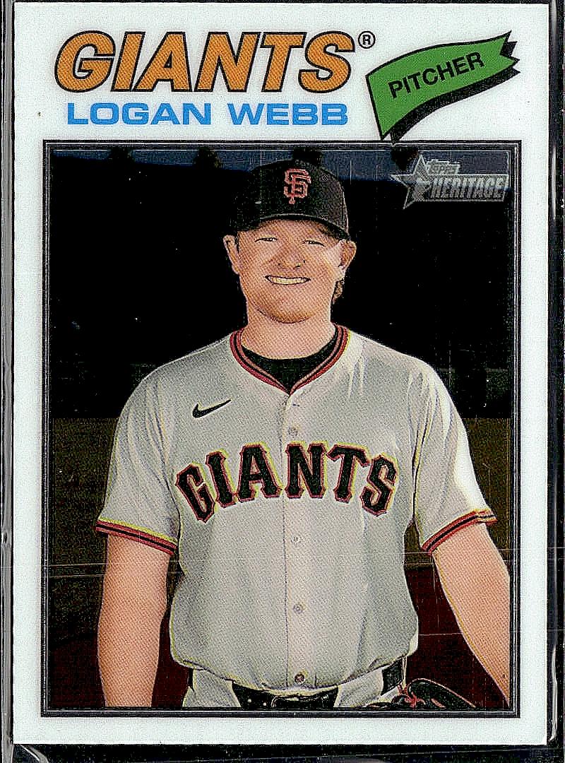 2025 Topps Heritage #423 Logan Webb Chrome