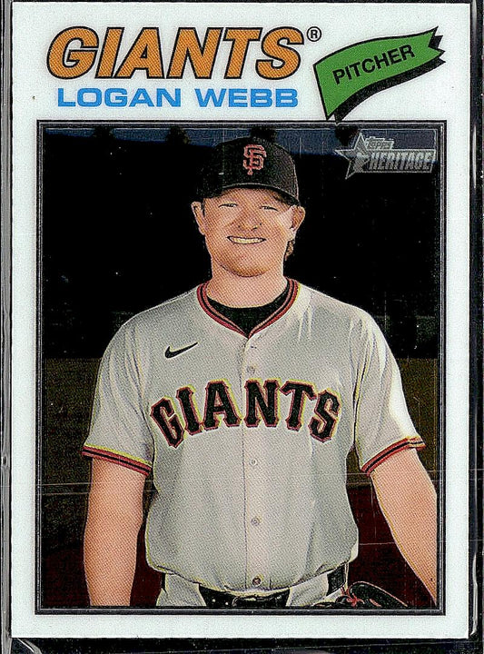 2025 Topps Heritage #423 Logan Webb Chrome