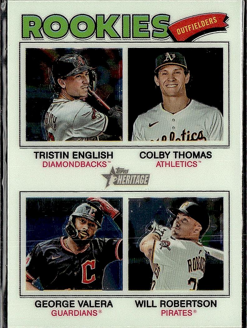 2026 Topps Heritage  2026 RC OF ( English / Thomas /Valera / Robertson) Chrome