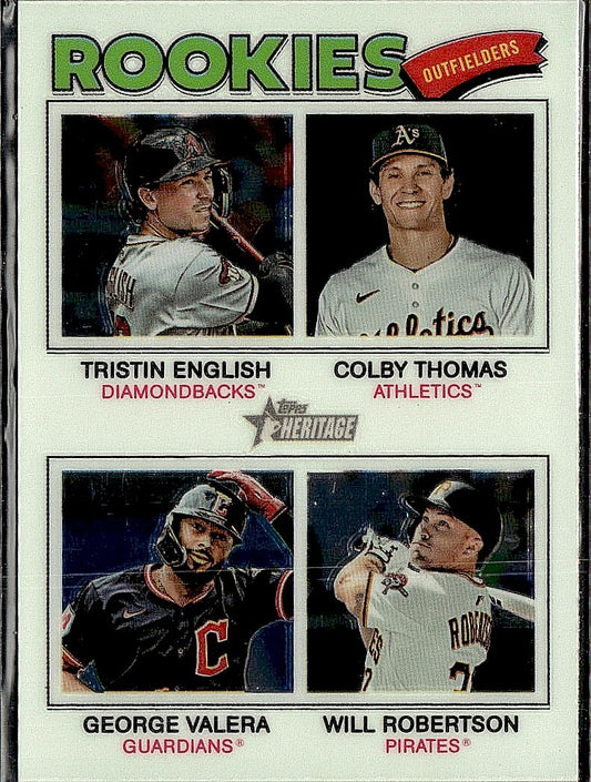 2026 Topps Heritage  2026 RC OF ( English / Thomas /Valera / Robertson) Chrome