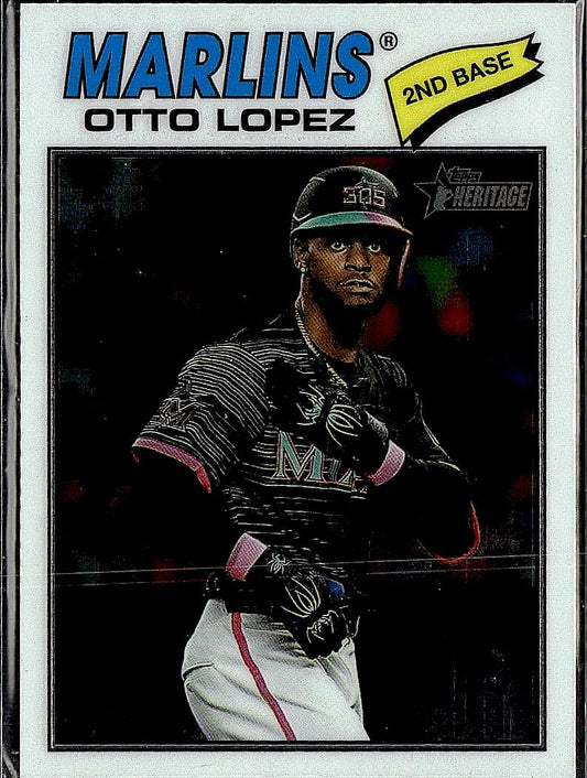 2026 Topps Heritage #345 Otto Lopez Chrome