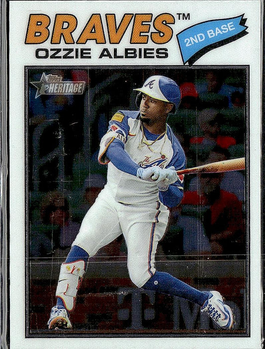 2026 Topps Heritage #264 Ozzie Albies Chrome