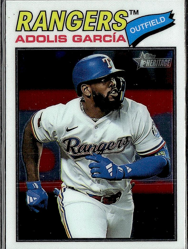 2026 Topps Heritage #384 Adolis García Chrome