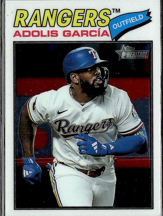 2026 Topps Heritage #384 Adolis García Chrome
