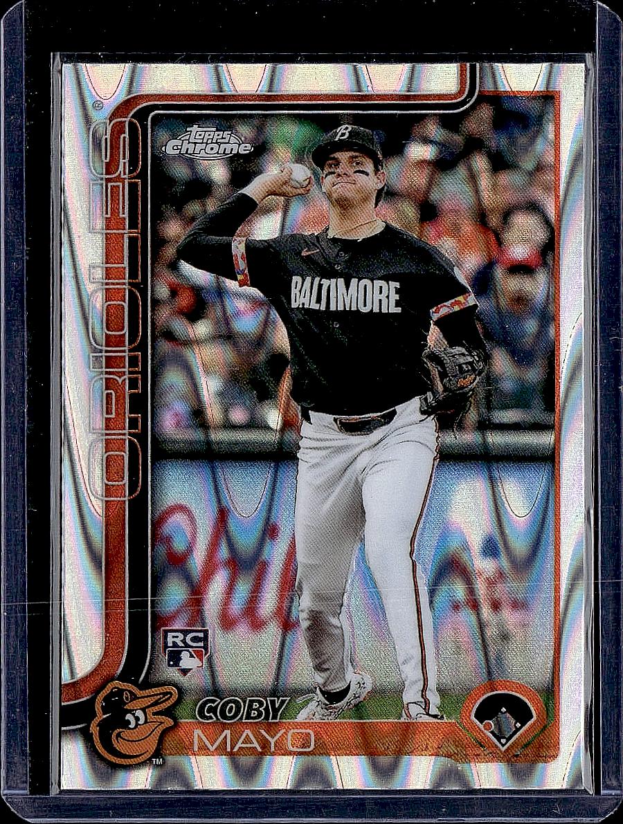 2025 Topps Baltimore Orioles #BAL-4 Coby Mayo Raywave