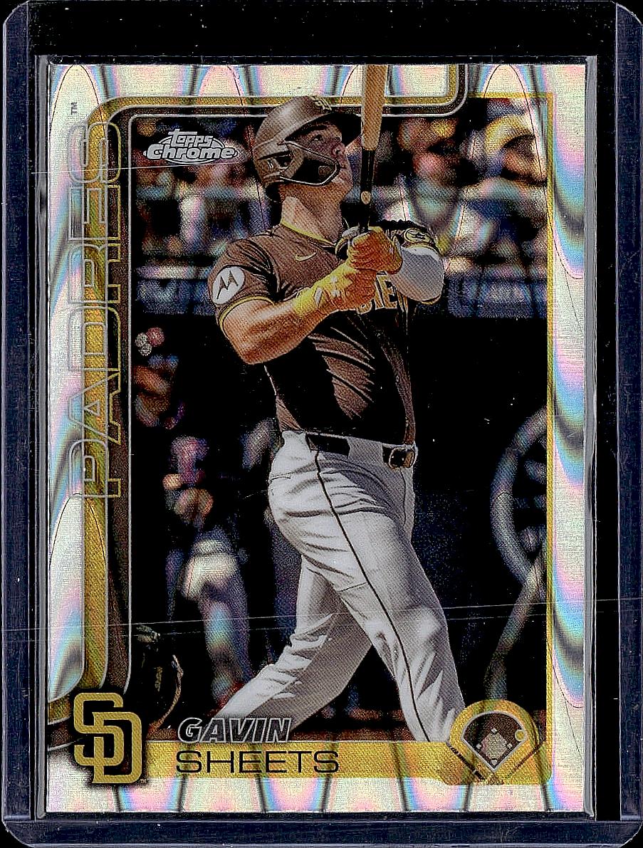 2025 Topps Chrome #158 Gavin Sheets RayWave Refractors