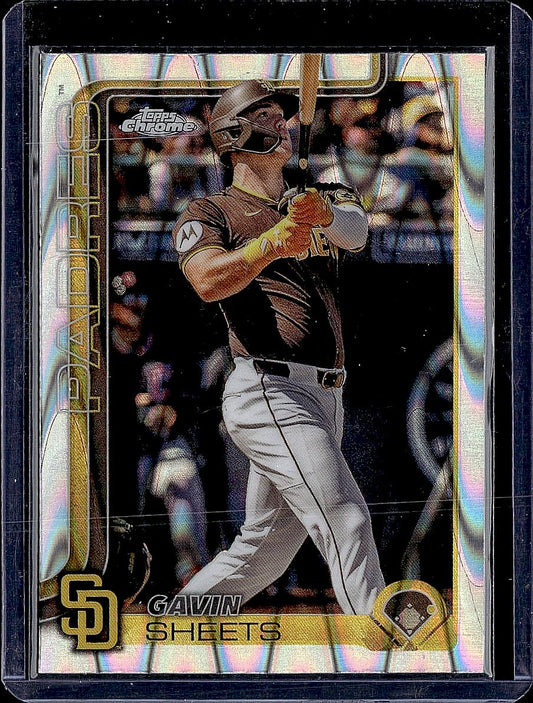 2025 Topps Chrome #158 Gavin Sheets RayWave Refractors