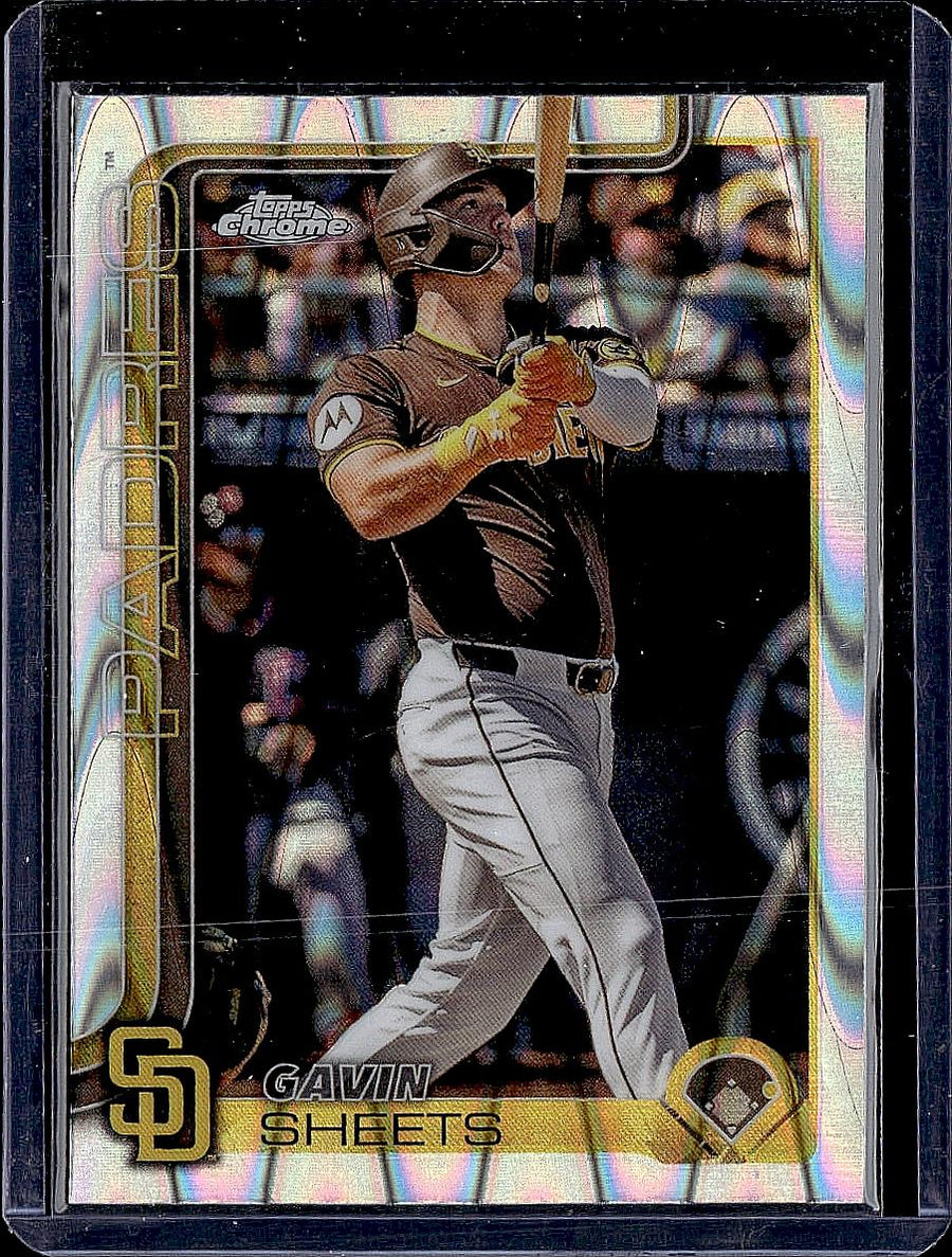 2025 Topps Chrome #158 Gavin Sheets RayWave Refractors