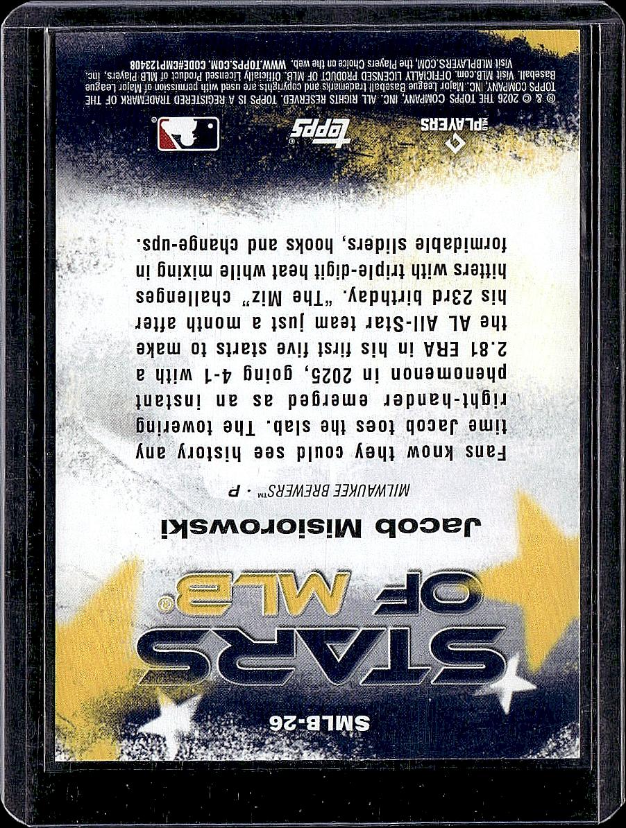 2026 Topps #SMLB-26 Jacob Misiorowski Stars of MLB