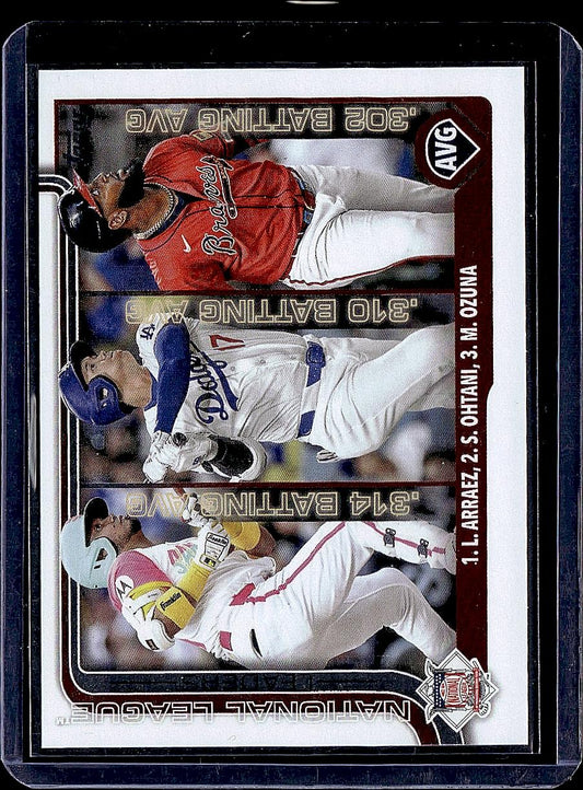 2025 Topps #347 National LL AVG ( Arraez / i Ohtani / l Ozuna)
