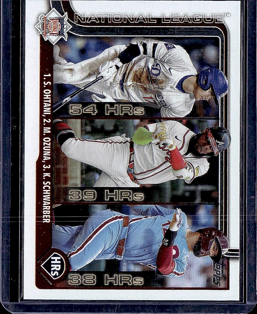2025 Topps #144 National LLs HR (Ohtani /Ozuna / Schwarber)