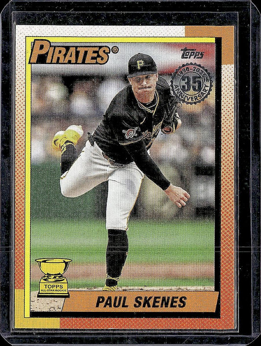 2025 Topps #T90-63 Paul Skenes 1990 Topps Baseball 35th Anniversary (Series One)