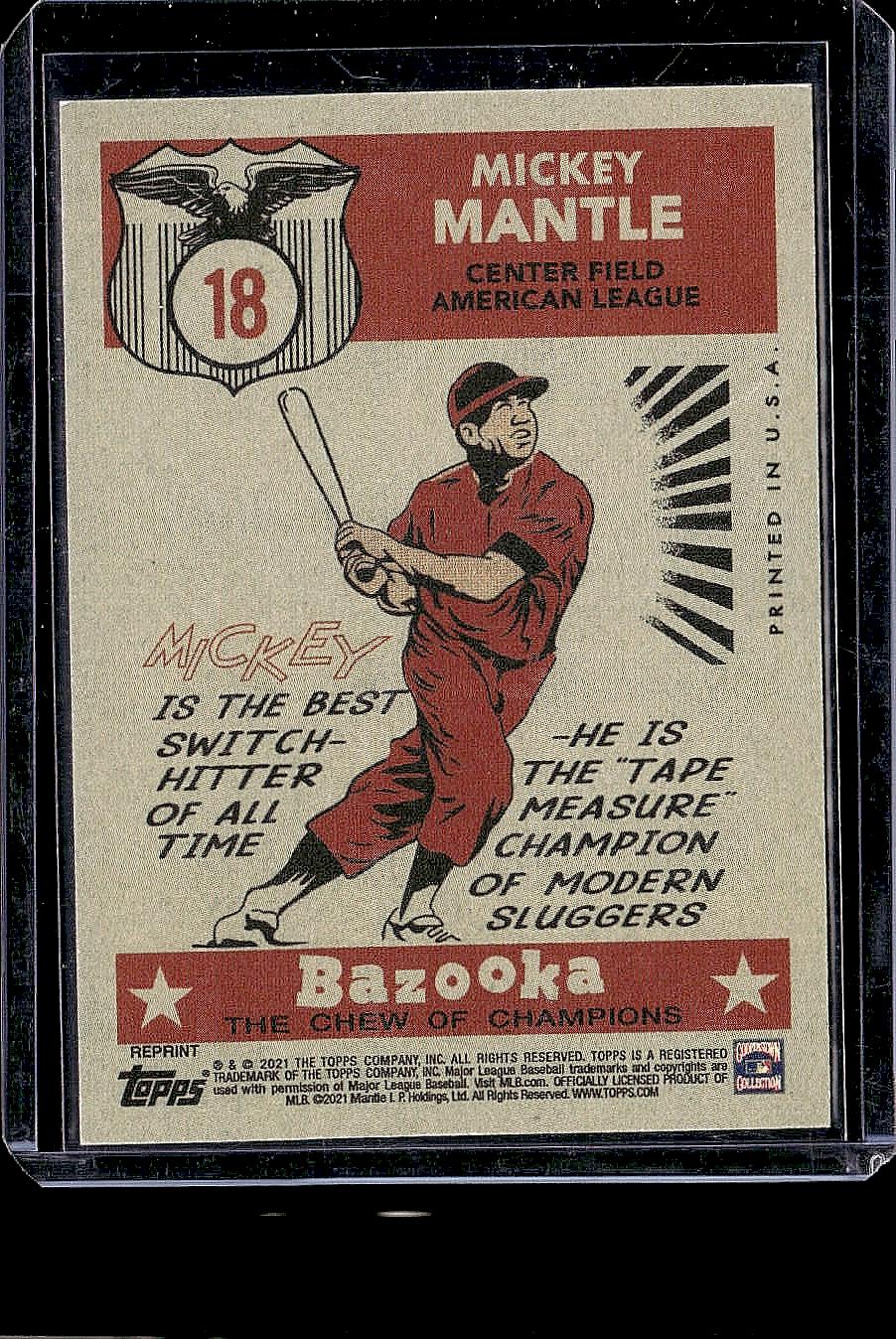 2021 Topps x Mickey Mantle #18 Mickey Mantle