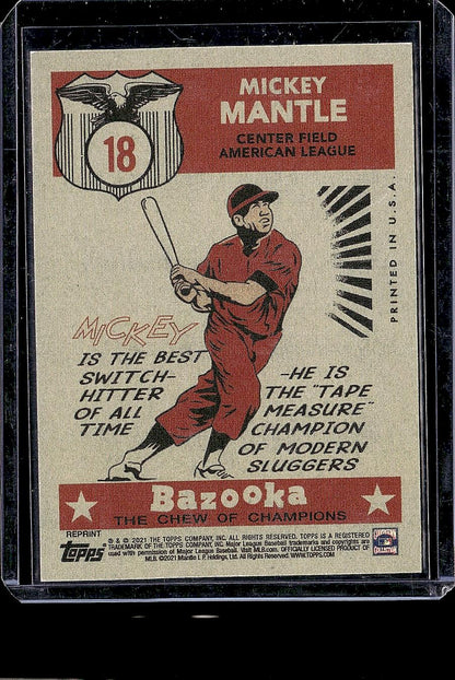 2021 Topps x Mickey Mantle #18 Mickey Mantle