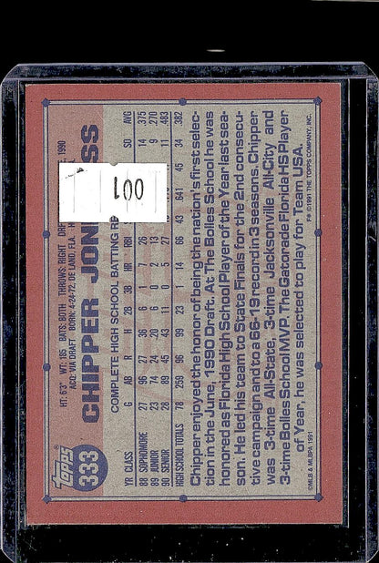 1991 Topps #333 Chipper Jones