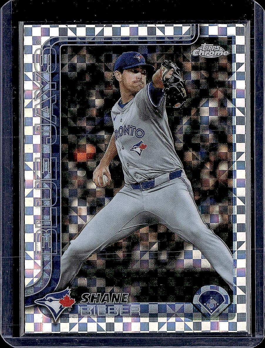 2025 Topps Chrome Update #USC52 Shane Bieber X-Fractors