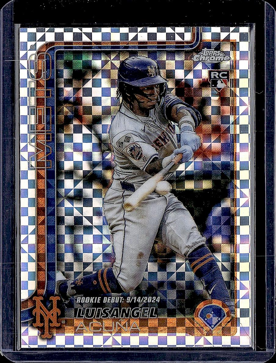 2025 Topps Chrome Update #USC53 Luisangel Acuña X-Fractors