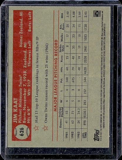 2021 Topps Chrome Platinum Anniversary #626 Jim Kaat
