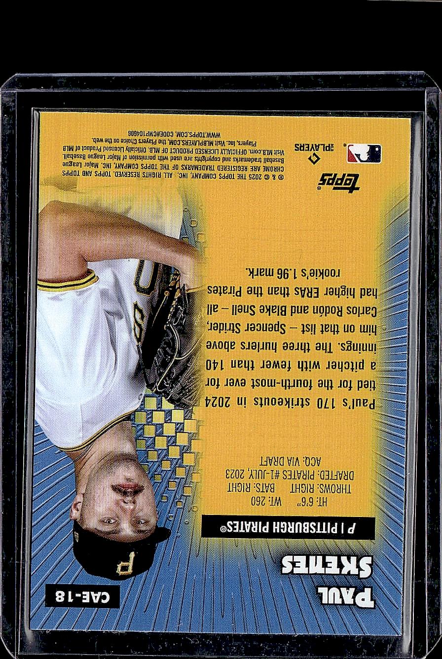 2025 Topps Chrome #CAE-18 Paul Skenes Chrome All-Etch