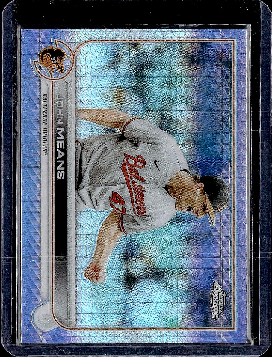 2022 Topps Chrome Sonic #176 John Means Prism Refractor