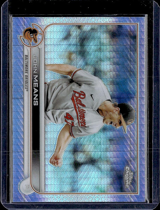 2022 Topps Chrome Sonic #176 John Means Prism Refractor