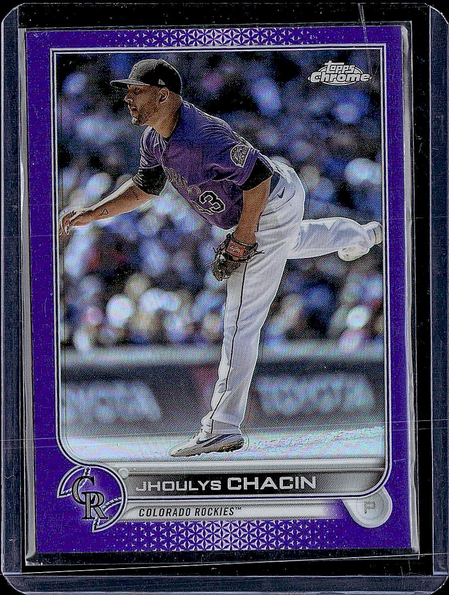 2022 Topps Chrome Update #USC96 Jhoulys Chacin Purple Refractor