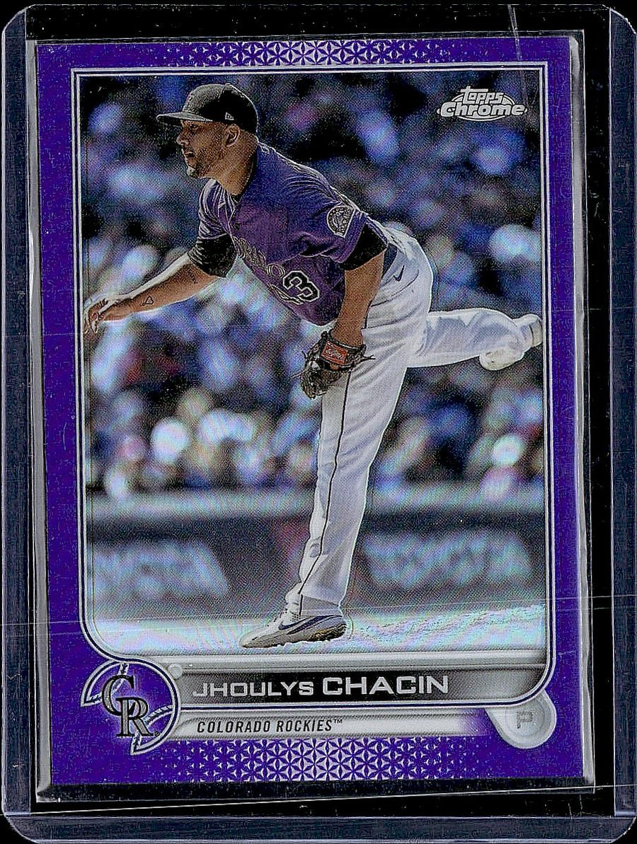 2022 Topps Chrome Update #USC96 Jhoulys Chacin Purple Refractor