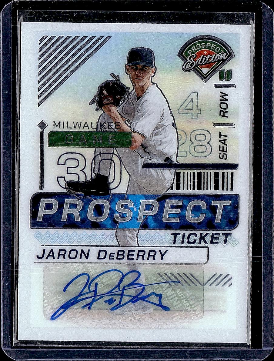 2024 Panini Prospect Edition #113 Jaron DeBerry Signatures Holo
