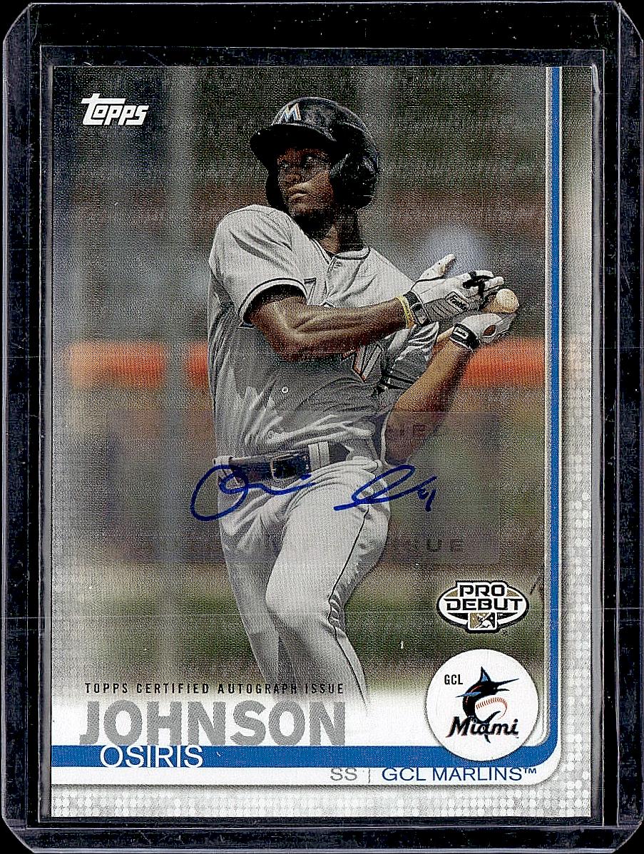 2019 Topps Pro Debut #166 Osiris Johnson Autographs